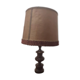 Lampe à pied en bois