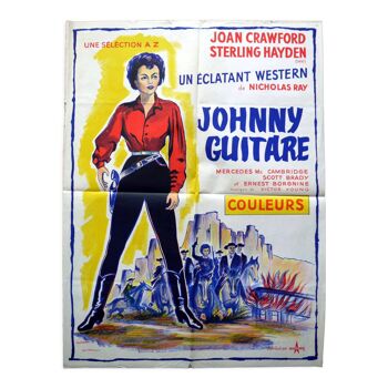 Affiche cinéma originale "Johnny Guitare" Nicholas Ray