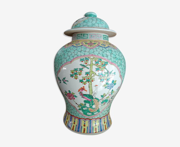 Vase chinois famille rose