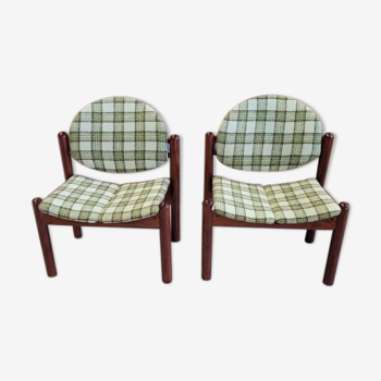 Pair of Scottish Baumann armchairs 80s