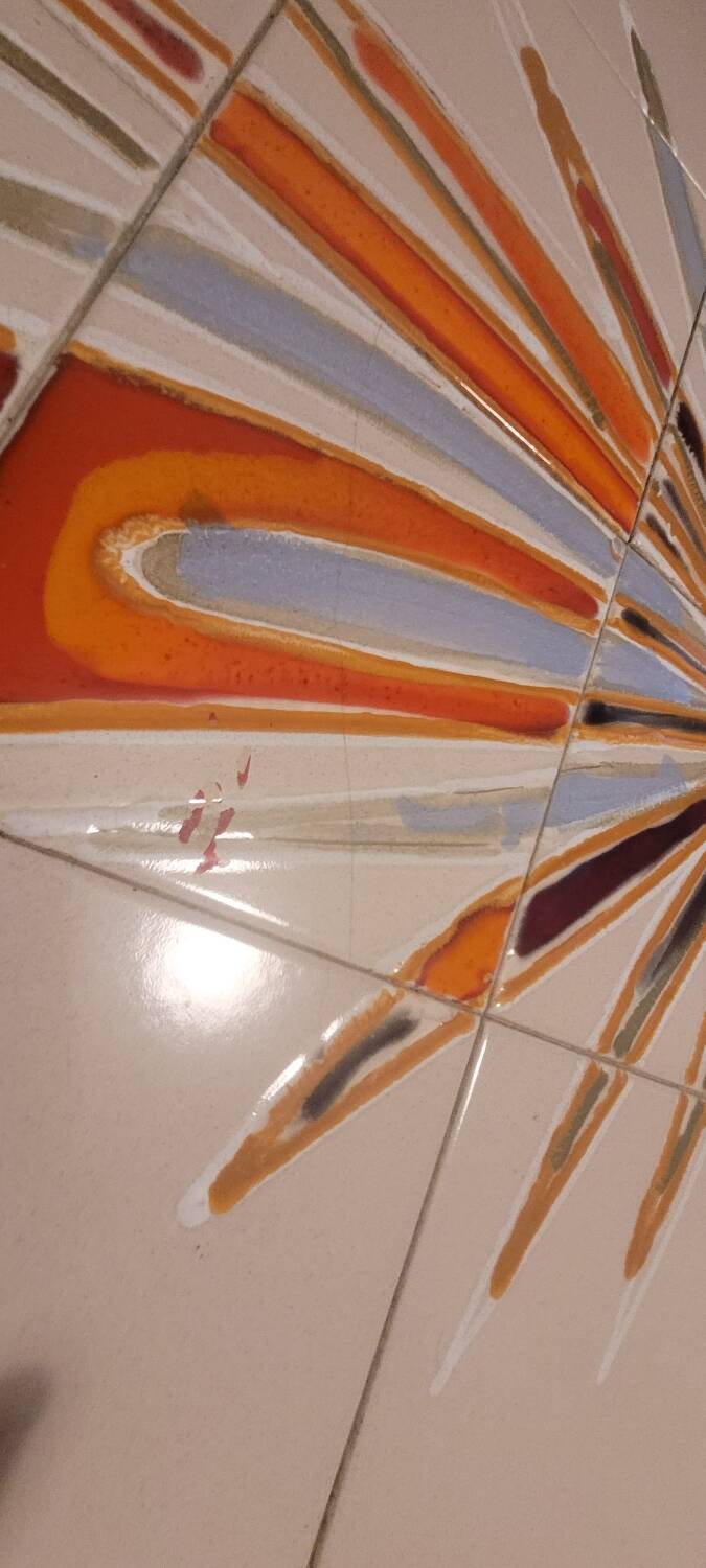Vintage coffee table ADRI – decorative ceramic – 1960s/70s