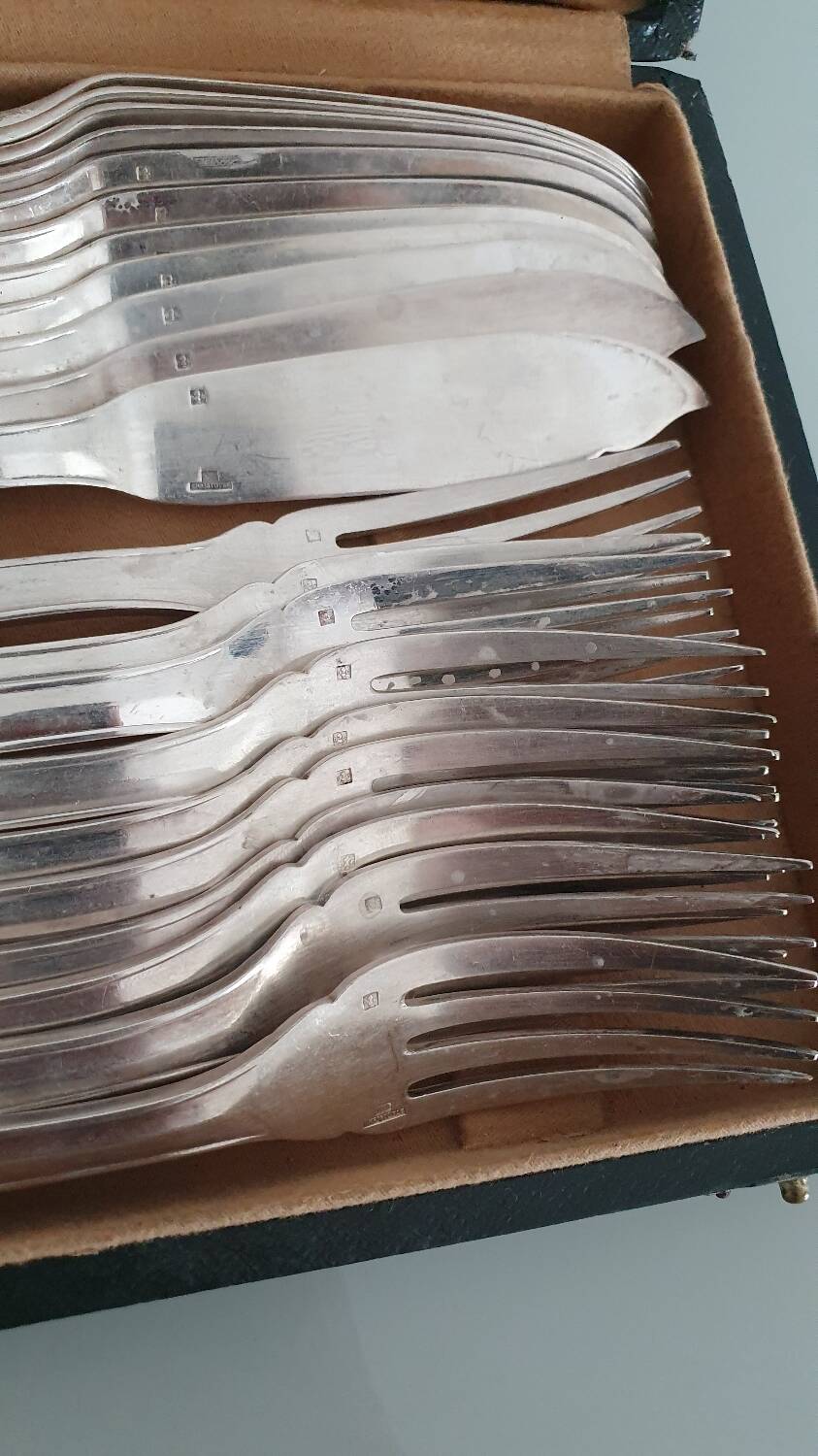 Christofle fish cutlery set