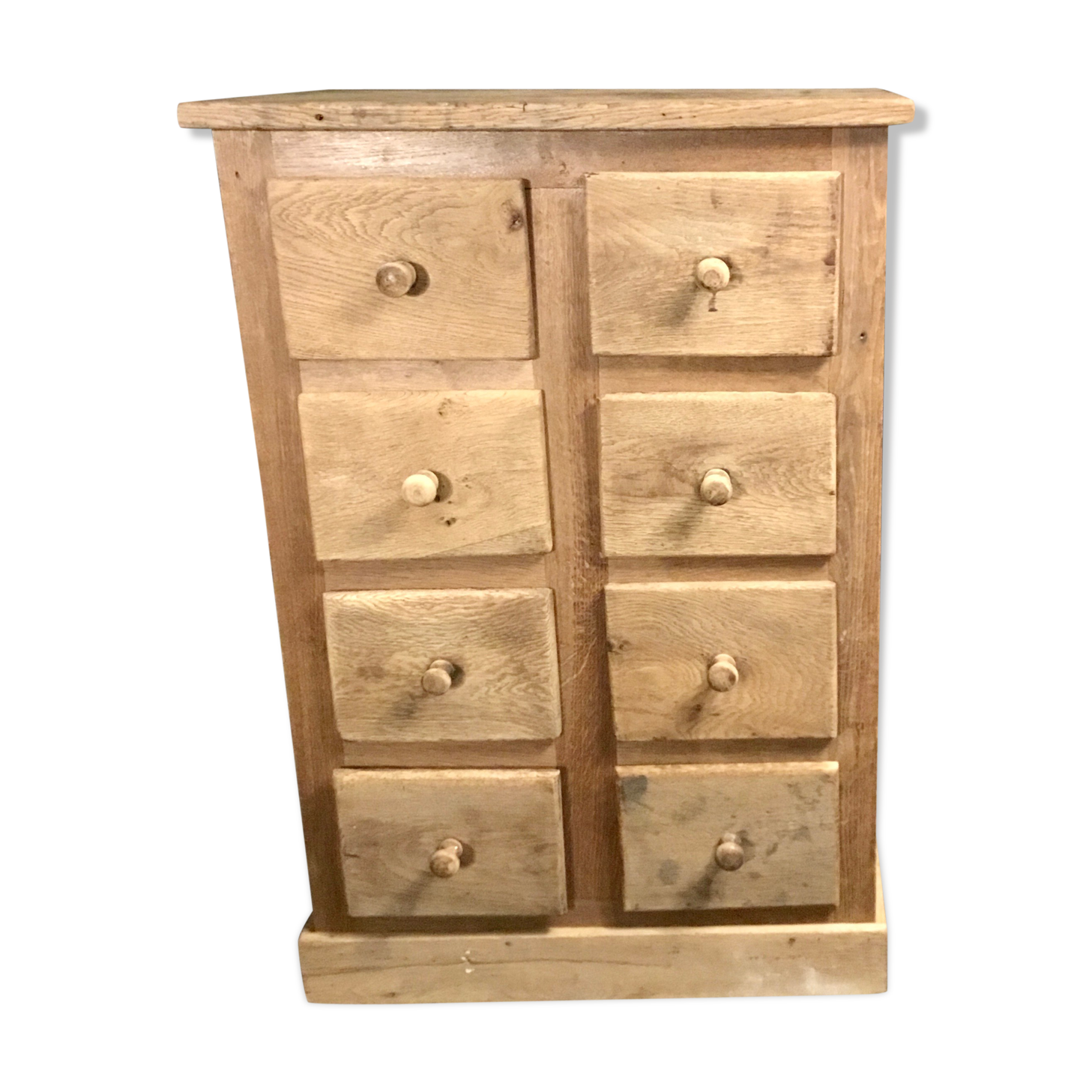 Furniture with 8 drawers in natural oak