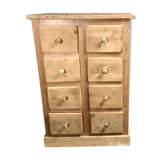 Furniture with 8 drawers in natural oak