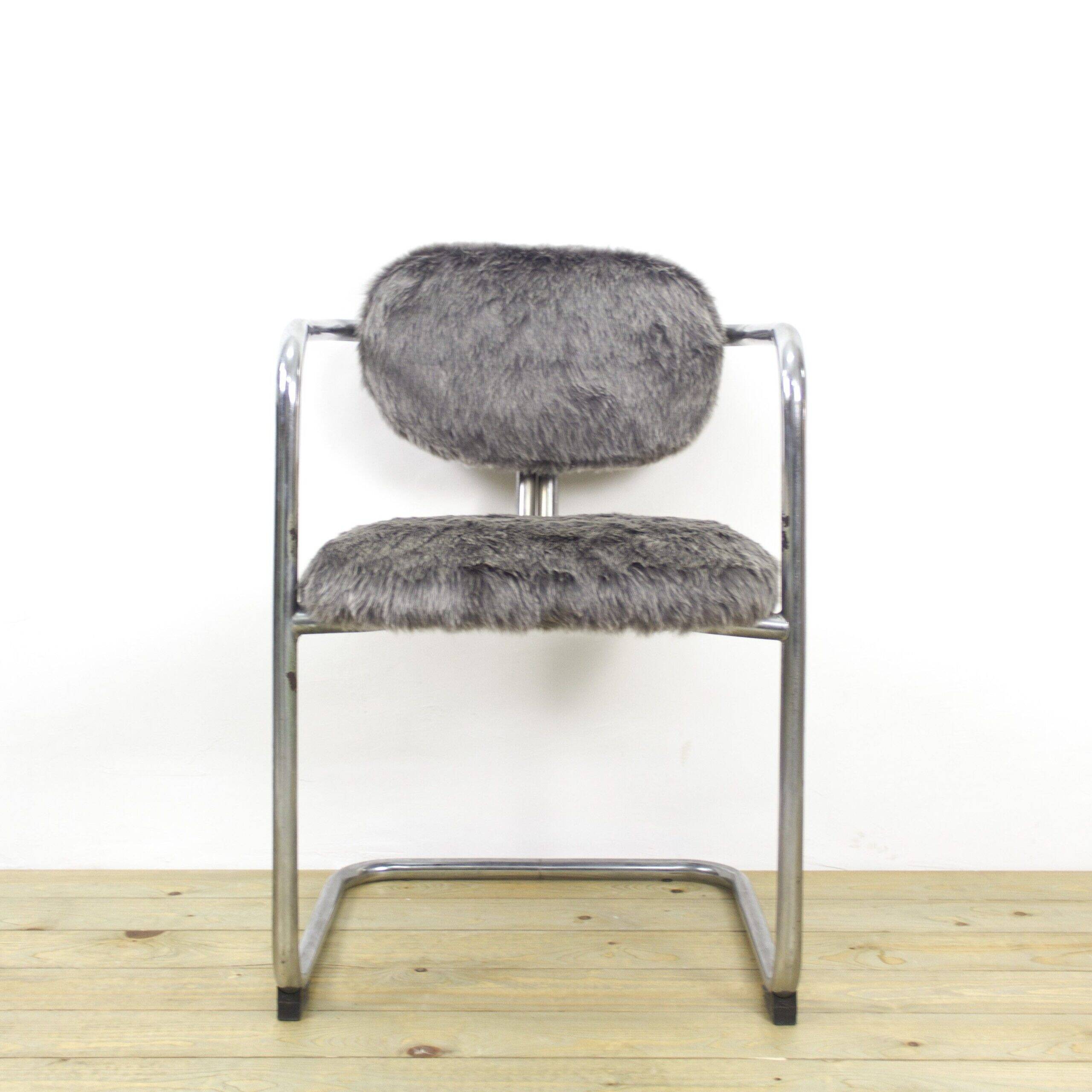 Vintage Faux Leather Chairs, Spain, 1970s