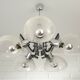Vintage Mid Century Modern Sputnik Brutalist light Fixture Hanging Lamp
