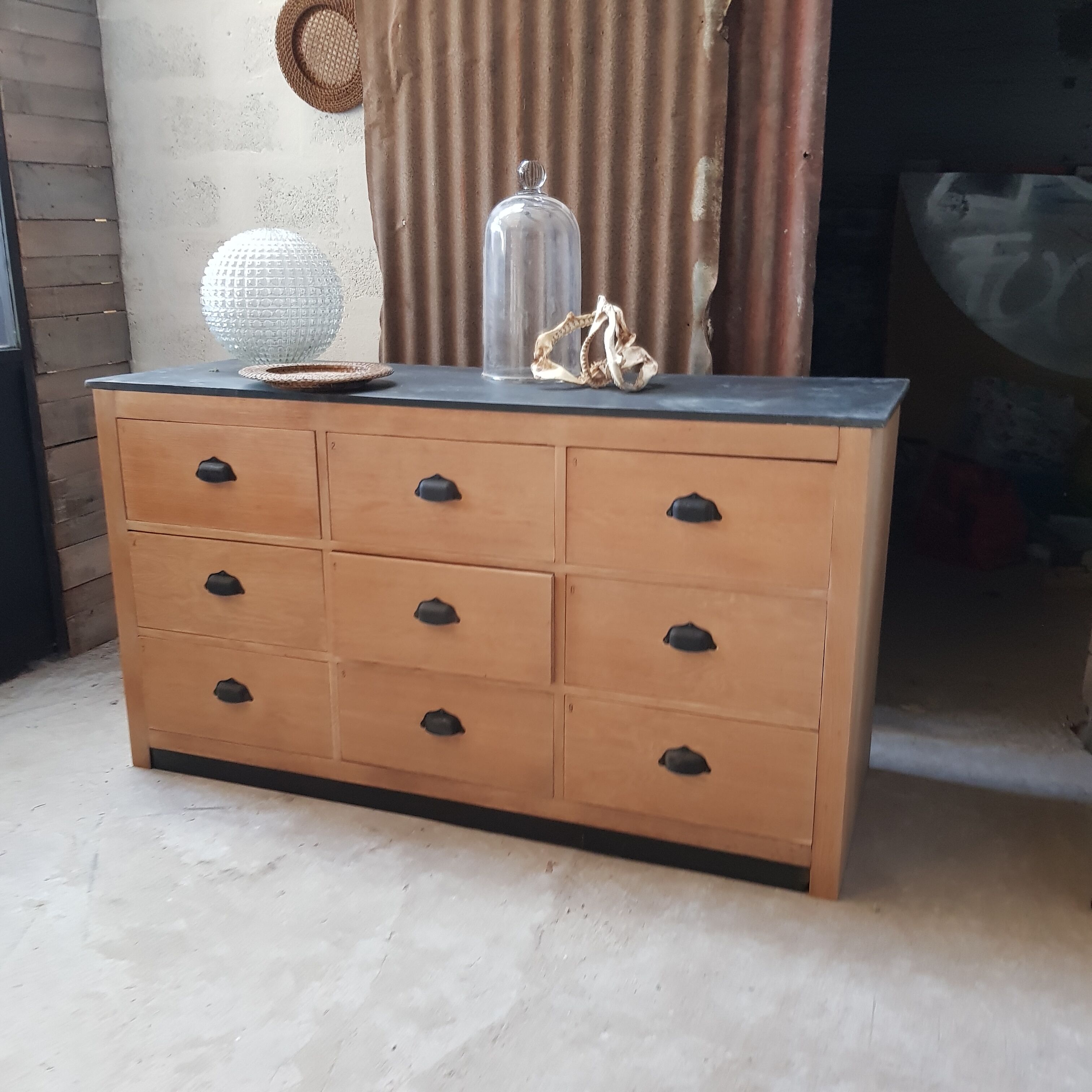 9-drawer haberdashery counter