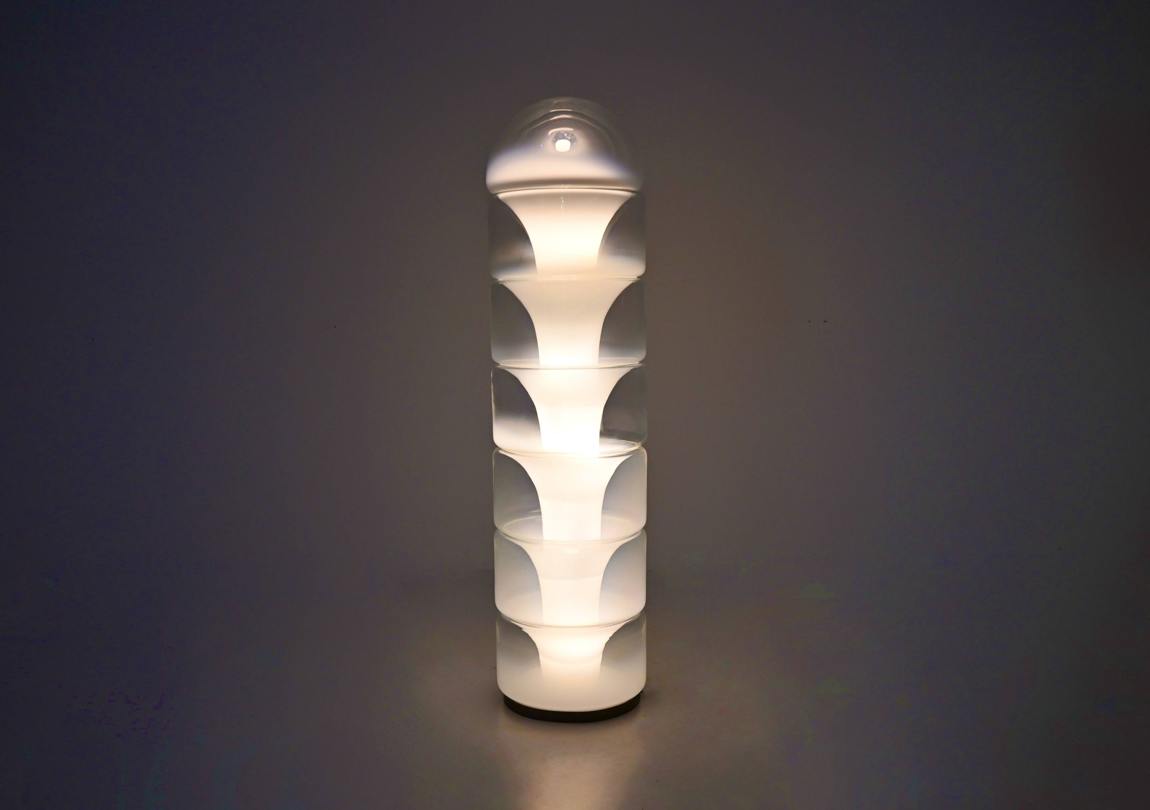 Sfumato LT316 Murano glass floor lamp by Carlo Nason for Mazzega, 1