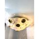 Contemporary Venied-White Disks Murano Glass Flush Mount by Simoeng