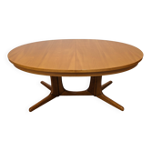 Baumann extendable oval table, 70s/80s