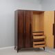 Italian mid century rosewood wardrobe 1950s