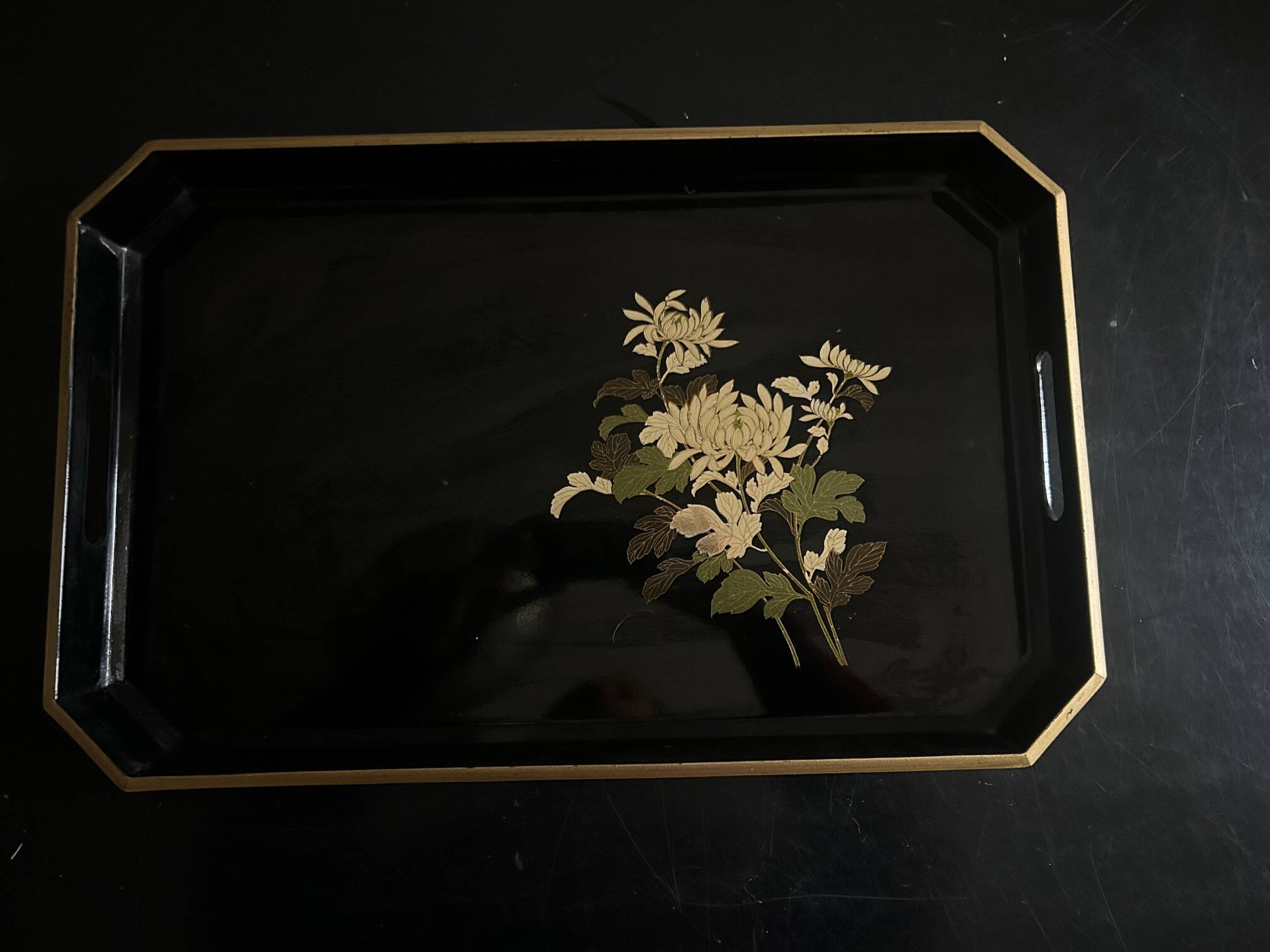 Japanese lacquered plateau 1970/1980