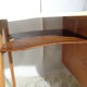 Vintage bean-shaped desk feet compass 60s