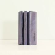 Multifaceted ceramic vase by Angelo Mangiarotti, Italy, 1968.