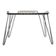 Black metal side table with scoubidou, 1950s