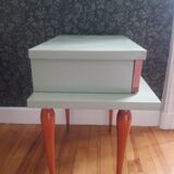 Pair of revisited vintage bedside tables