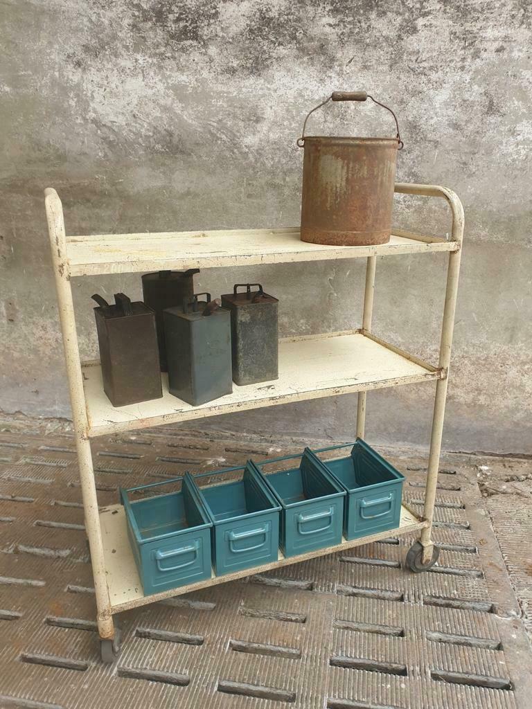 Industrial shelving trolley