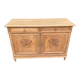 Louis XVI buffet renovated in solid oak from the 19th century, 140cm.