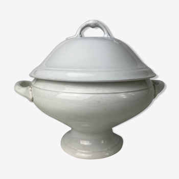 White porcelain soup bowl