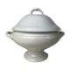 White porcelain soup bowl