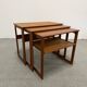 Teak nesting tables by Johannes Andersen
