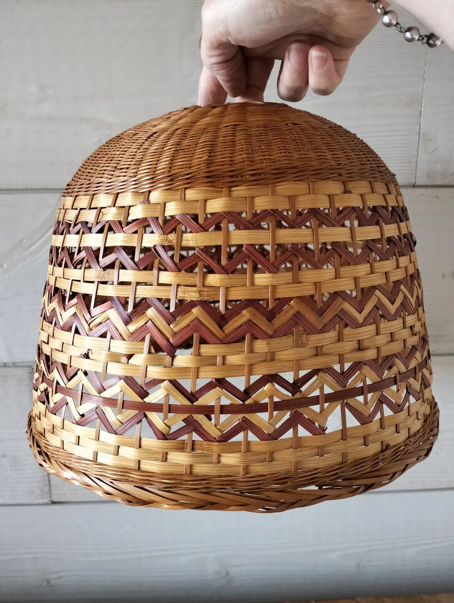 Abat-jour suspension bambou/rotin