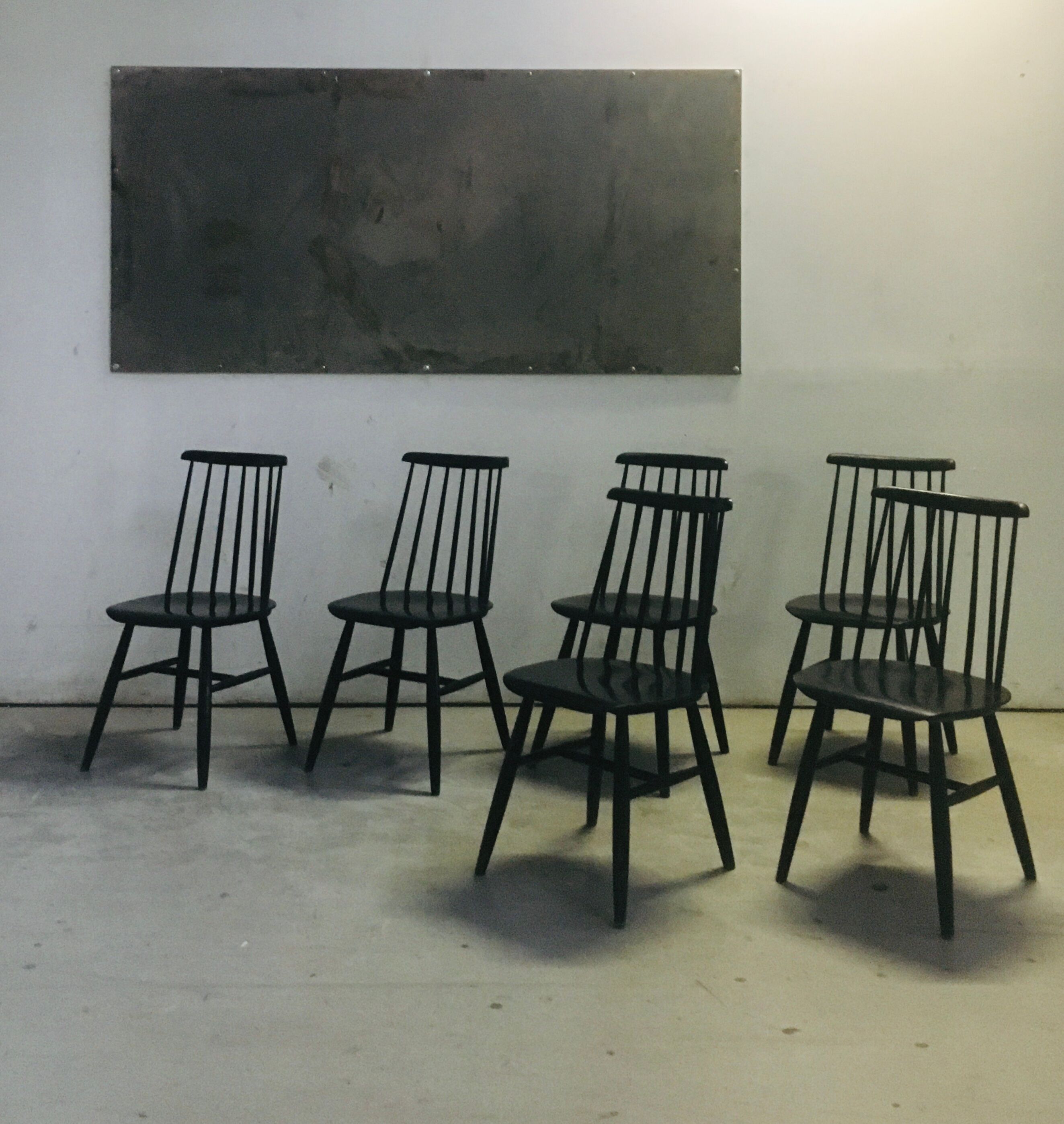 Suite of 6 Fanett chairs by Ilmari Tapiovaara