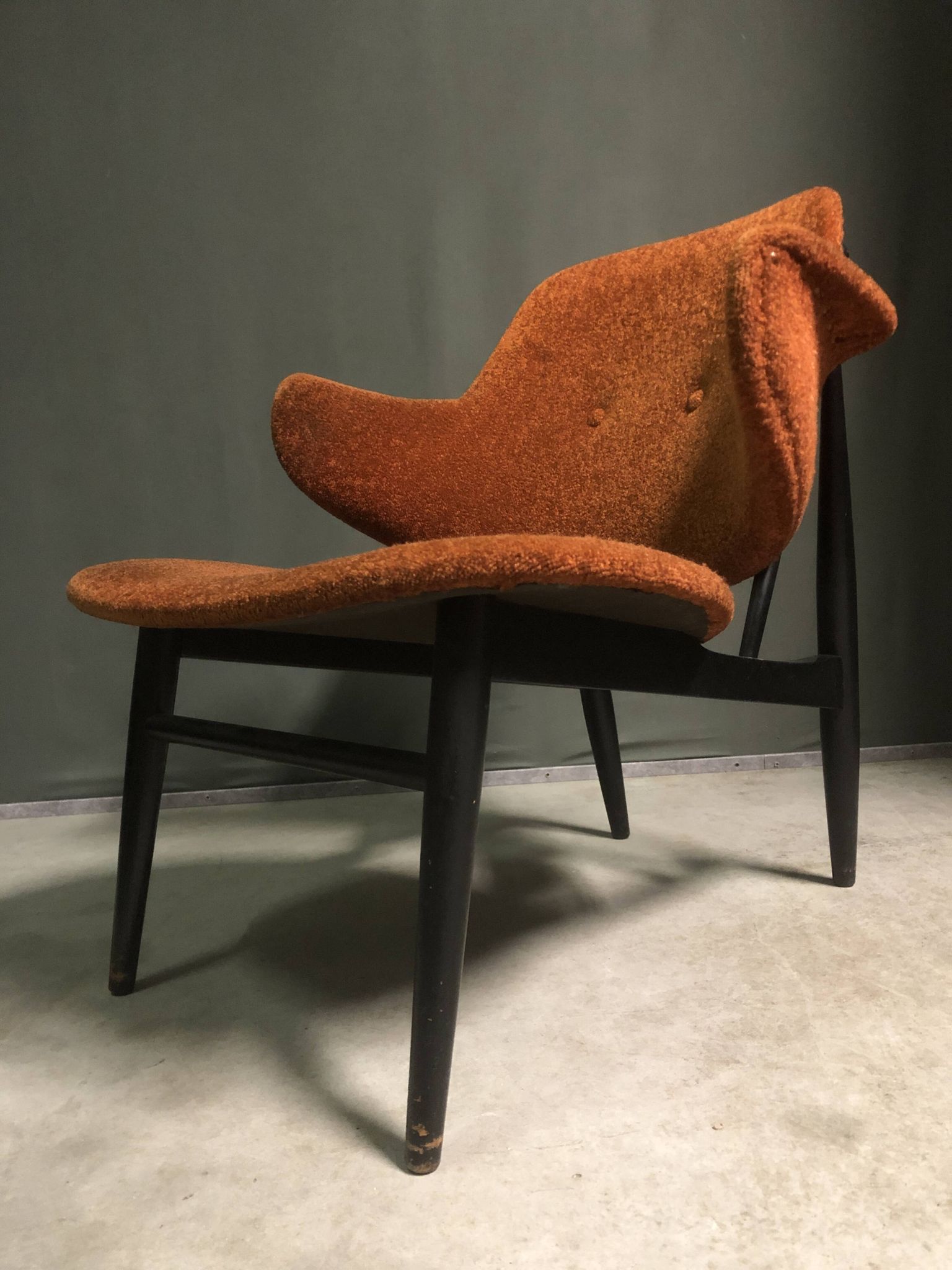 1950s Shell Chair by Ib Kofod-Larsen for Christensen & Larsen, Denmark