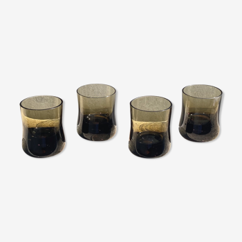 4 verres fumés années 70