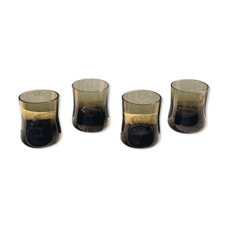 4 verres fumés années 70