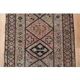 1970s Vintage Turkish Oushak Handmade Wool Cotton Brown Runner Rug 83x290