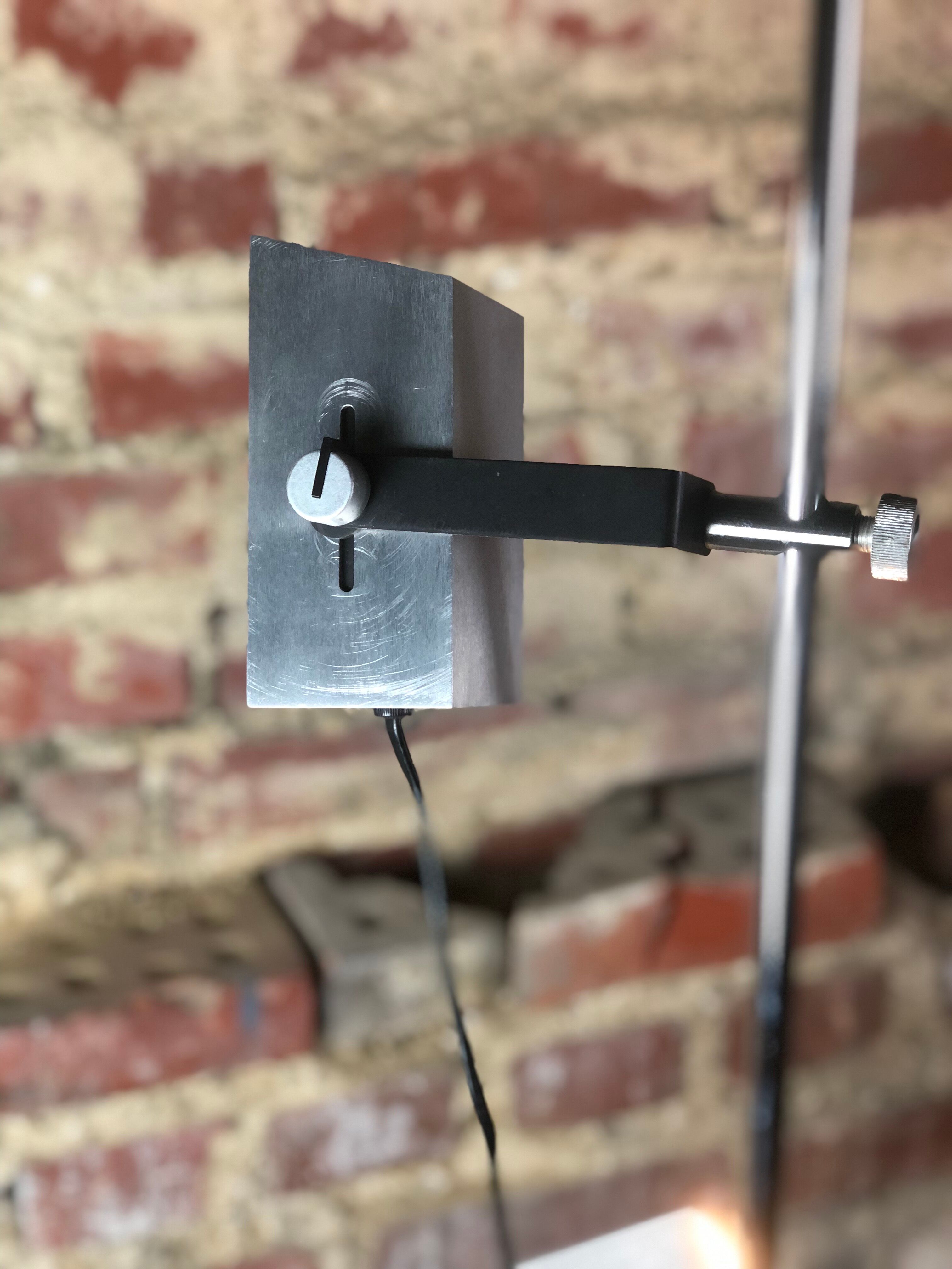 Vintage chrome steel floor lamp 80'S