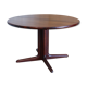 Table ronde danoise en bois de rose, années 1960
