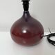 Purple ceramic lamp base in the shape of a fig from the Abbey of Bec