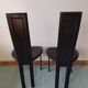Pair of chairs Alice Giorgio Cattelan black leather