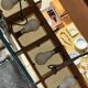 Scandinavian suspension in teak and perspex