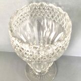 Vase 1960 carved Bohemian crystal