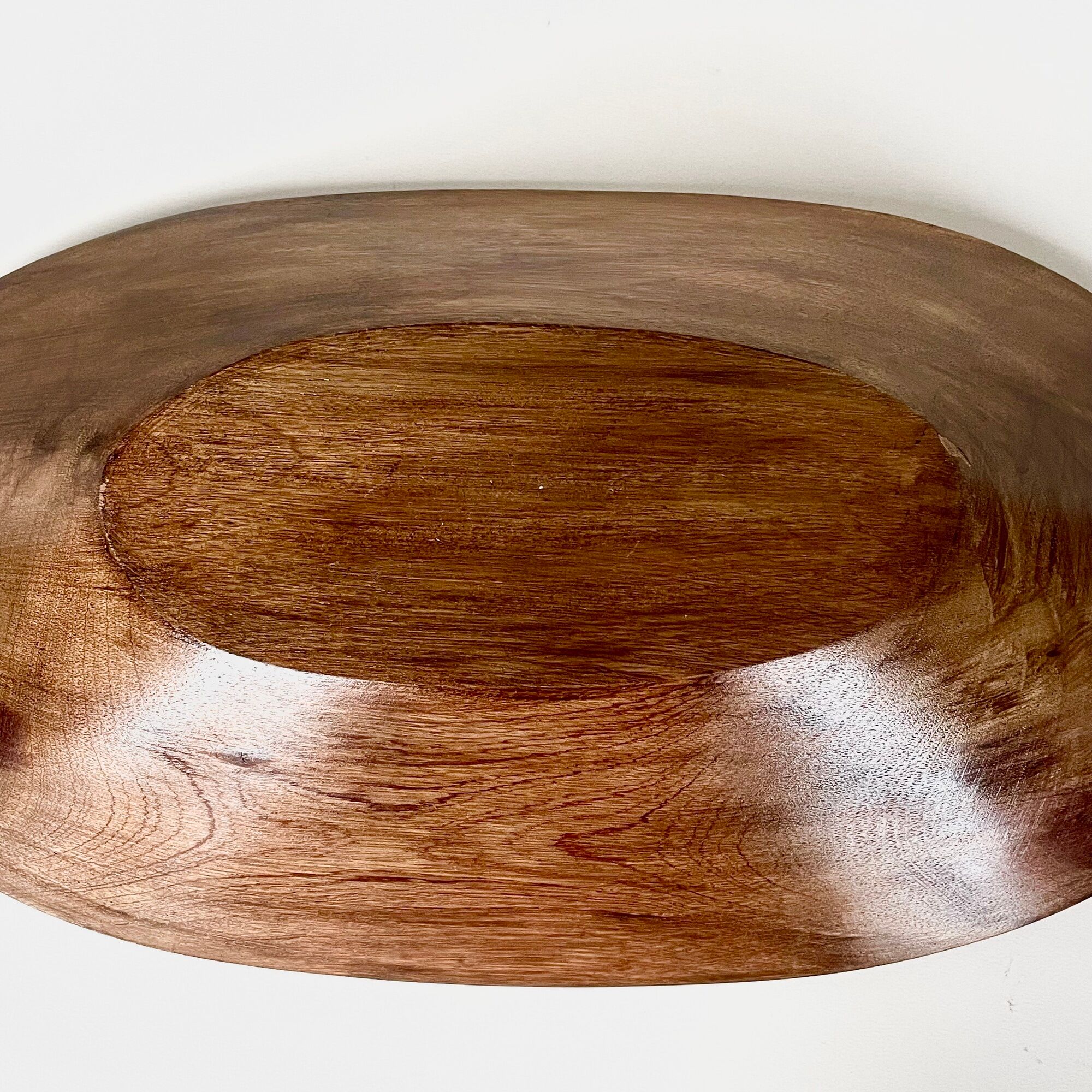 Carved solid wood cup, vintage 1960