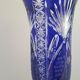 Vase bleu cristallery of lorraine - large model