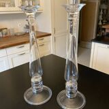 Glass candle holders
