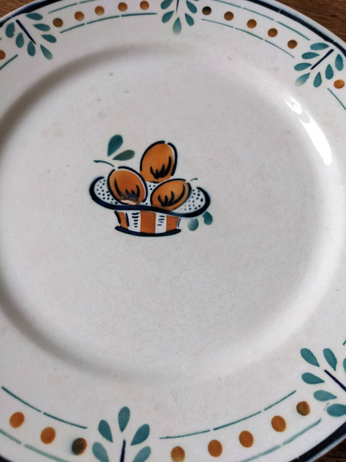 Lot of 12 Vosgien Badonviller flat plates