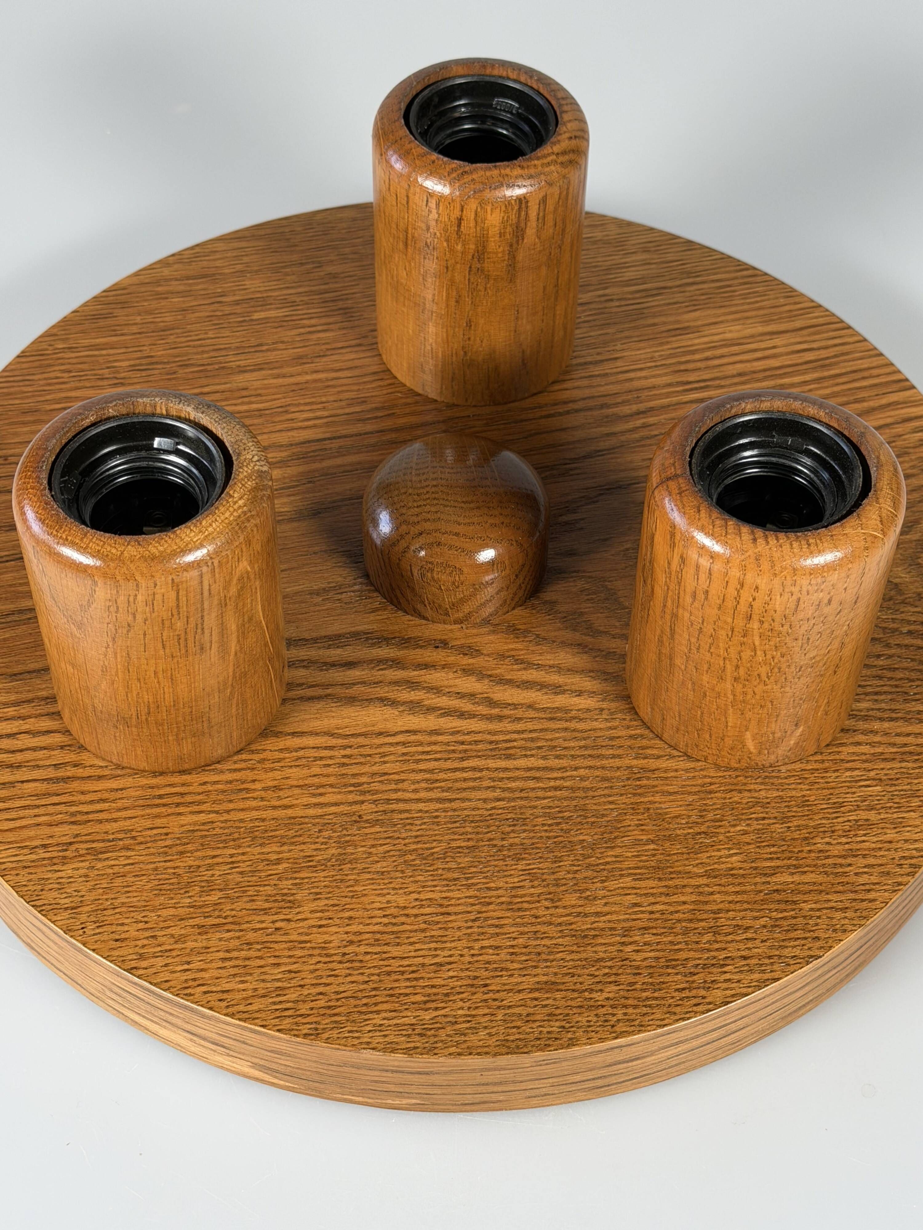1960s 1970s Ceiling Lamp Brutalist Japandi Style Made in Germany