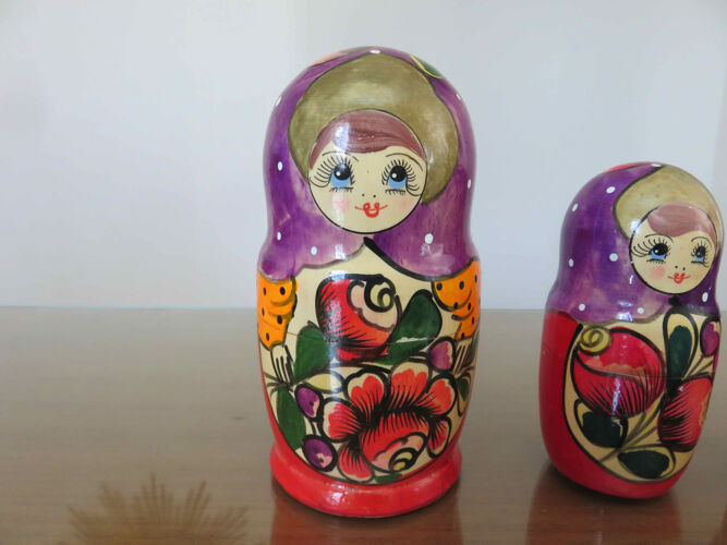 4 poupées russes " Matriochkas " années 70