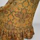 Paire de fauteuils crapauds tissu paisley