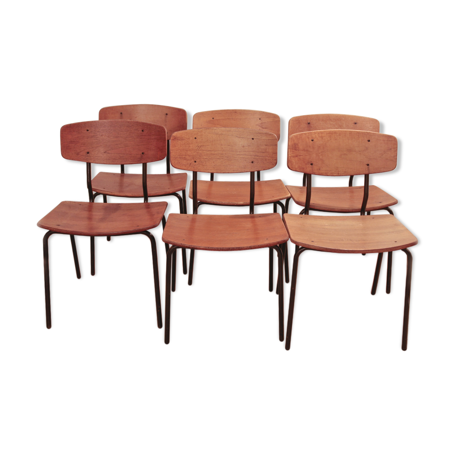 Série de 6 chaises danoises
