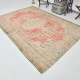 Tapis vintage 190x290cm, fait main en Turquie, pour salon
