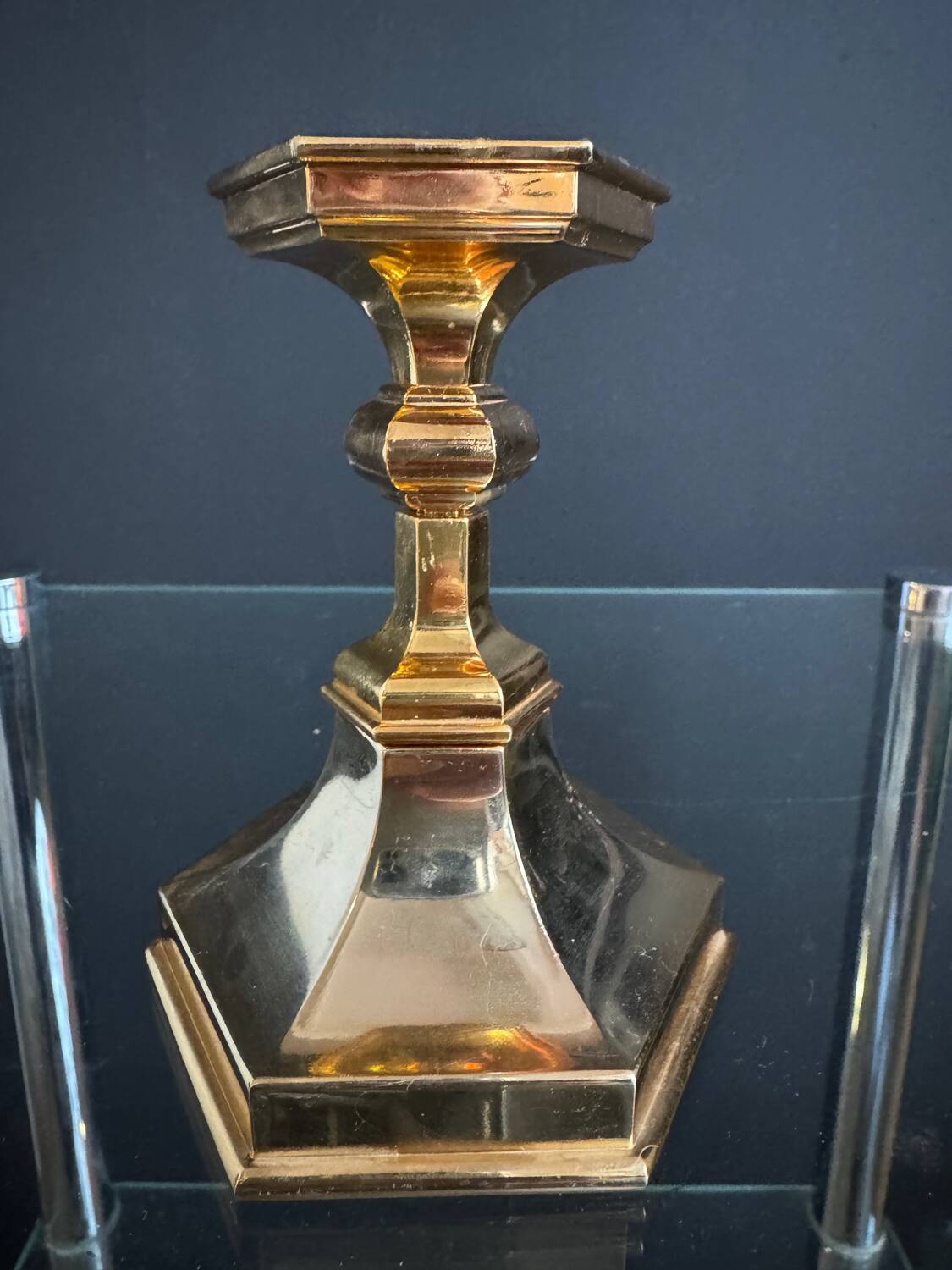 Golden Nagel candlestick from the 1970s.