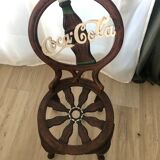 Chaise métal coca-cola