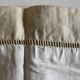 Pair of woven raw linen canvas pillowcases