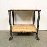 Industrial table on wheels, 1960s